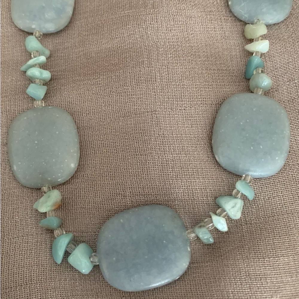 Beautiful beaded gemstone necklace